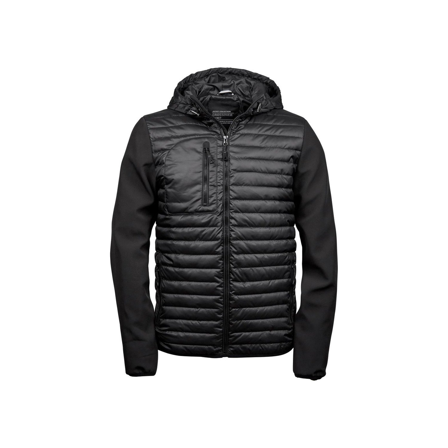 Crossover Kapuzenjacke schwarz